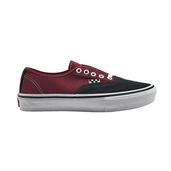Vans Skate Authentic Asphalt Pomegranate Suede Canvas Shoes VN0A5FC8249 Size 6.5 - Picture 1 of 8